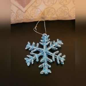 Blue Snowflake Ornament